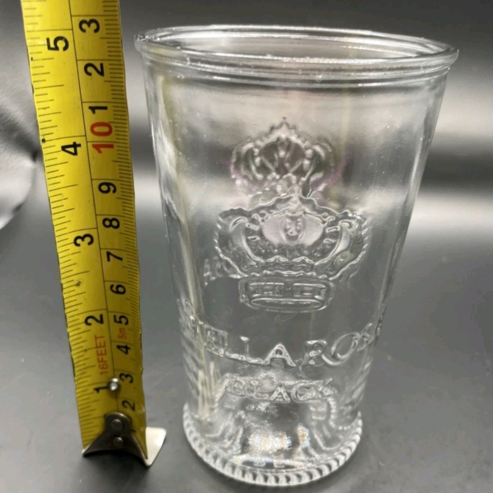 STELLA ROSA BLACK Embossed Wine Winery Glass Crown Logo
